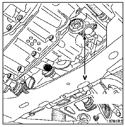 La prise de pression d'huile se trouve à côté du