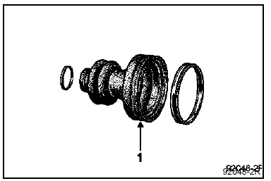 Rentrer le triaxe sur l'arbre cannelé.