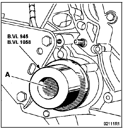 Positionner la transmission par rapport au planétaire.