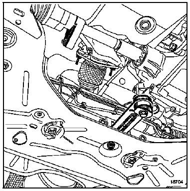 Basculer le porte-fusée et désaccoupler la