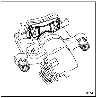 Remonter l'étrier sur son flasque en commençant par