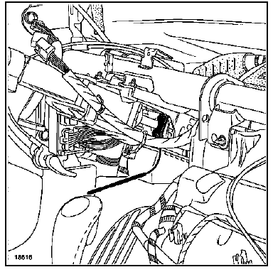 Déverrouiller le boîtier électronique d'airbag et