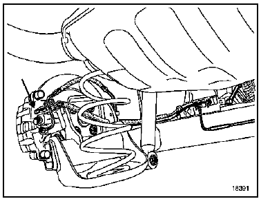 Régler le frein à main afin de mettre en contact