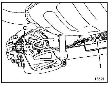 Déposer les tuyaux de frein le long du train (si