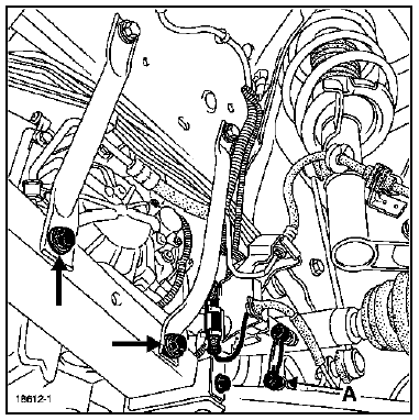 Déclipser les capteurs ABS du bras inférieur et du