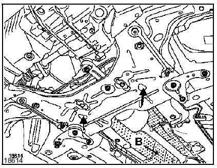 Dans le compartiment moteur :