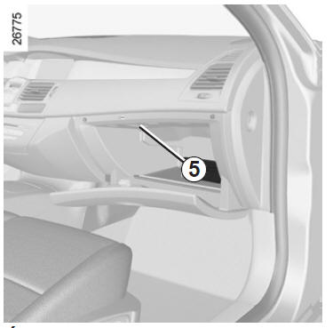 L'éclaireur 5 s'allume à l'ouverture du portillon.