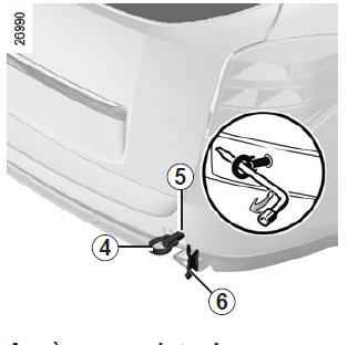 Déclippez le cache 2 ou 6 en passant